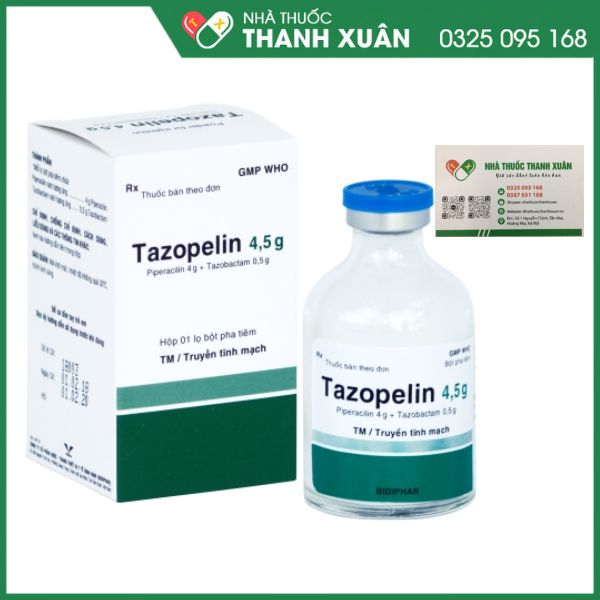 Tazopelin 4,5g - Điều trị các nhiễm khuẩn